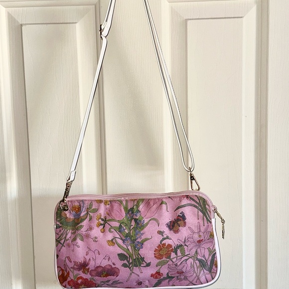 Vintage Gucci Flora Pink Crossbody Bag - Picture 4 of 11